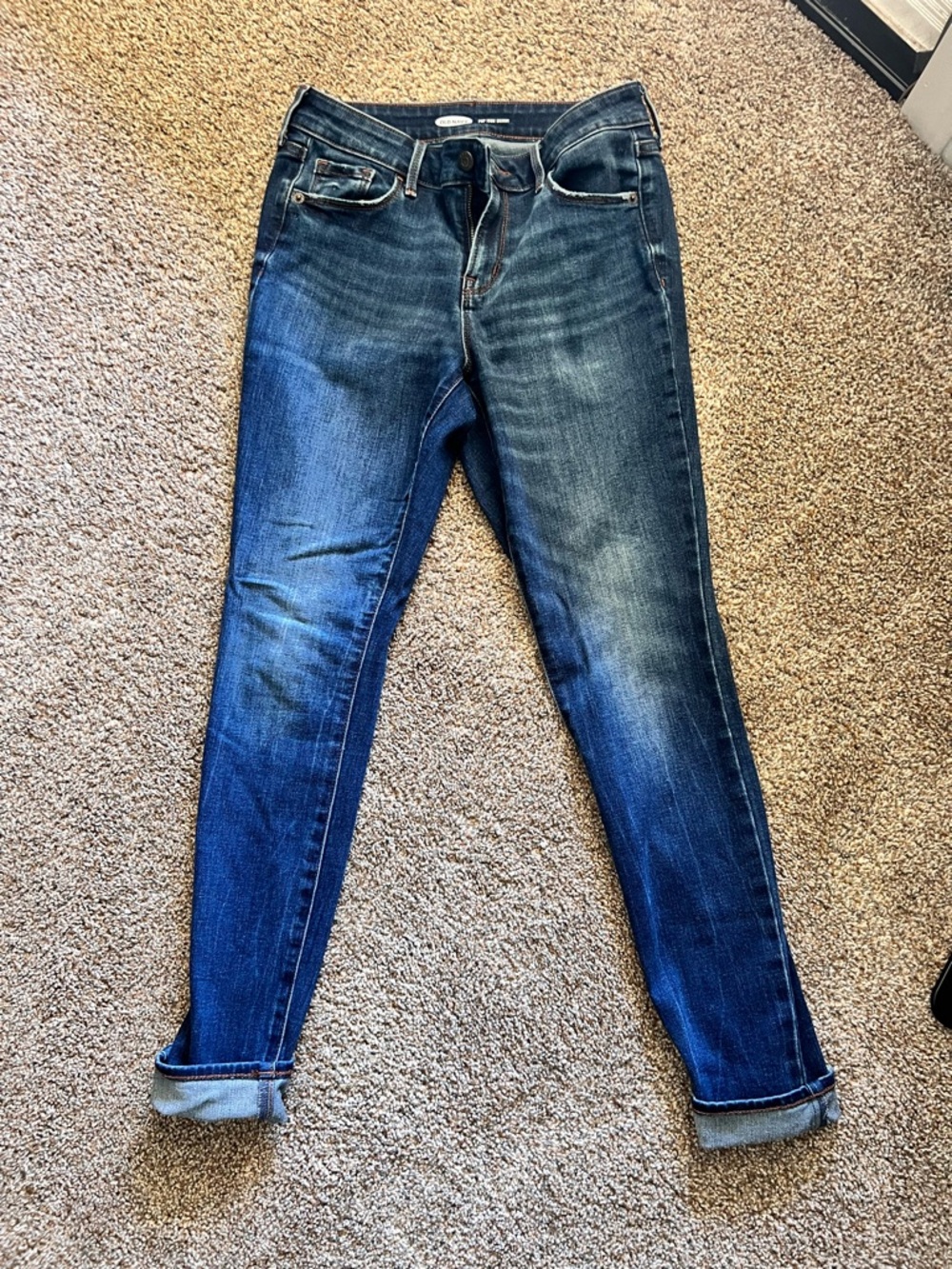 Old Navy Women's Dark Blue Skinny Jeans